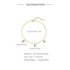 Star & Moon Turquoise Necklace Jewelry Set - Positive Vibes, Steady Peace