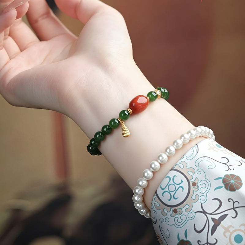 Bracelet Noble Cheval en Jade de Hetian