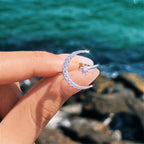 Bague ouverte Étoile et Lune – Portez votre fortune sous le ciel