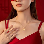 Hetian Jade Chinese Zodiac Necklace - Peace and Blessings All the Time