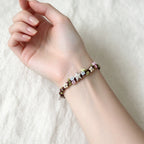 Silver Butterfly & Star Natural Peridot Hand Braided Bracelet - Growth & Abundance Energy