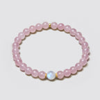 Bracelet en cristal naturel Amour Rose