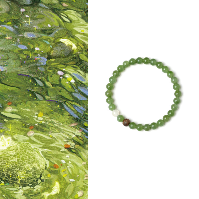 Natural Hetian Jade Bracelet - Pure Aura White Jade Accent Piece