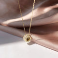 Elegant Hollow Hetian Jade Circle Necklace - Eternity & Perfection