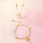 Collier de jade Hetian naturel éclat lunaire