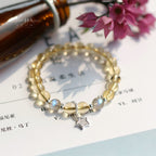 Bracelet citrine et pierre de lune Lucky Star