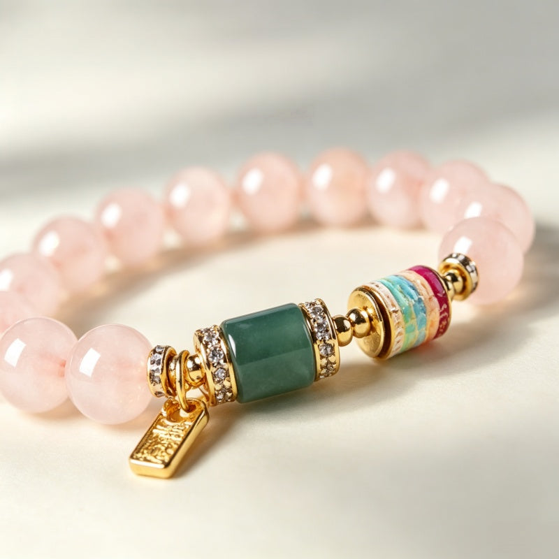 Bracelet en cristal naturel « Amour Destiné »