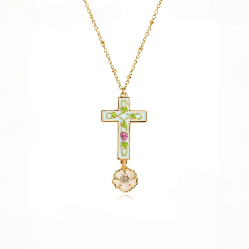 Collier de jade Hetian naturel éclat lunaire