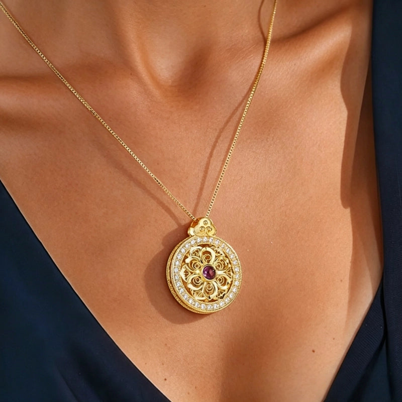 Lotus Necklace — Lotus Stands for Rebirth & Renewal