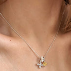 Collier Citrine Papillon Naturel - Attire une Richesse Stable & Stimule la Carrière