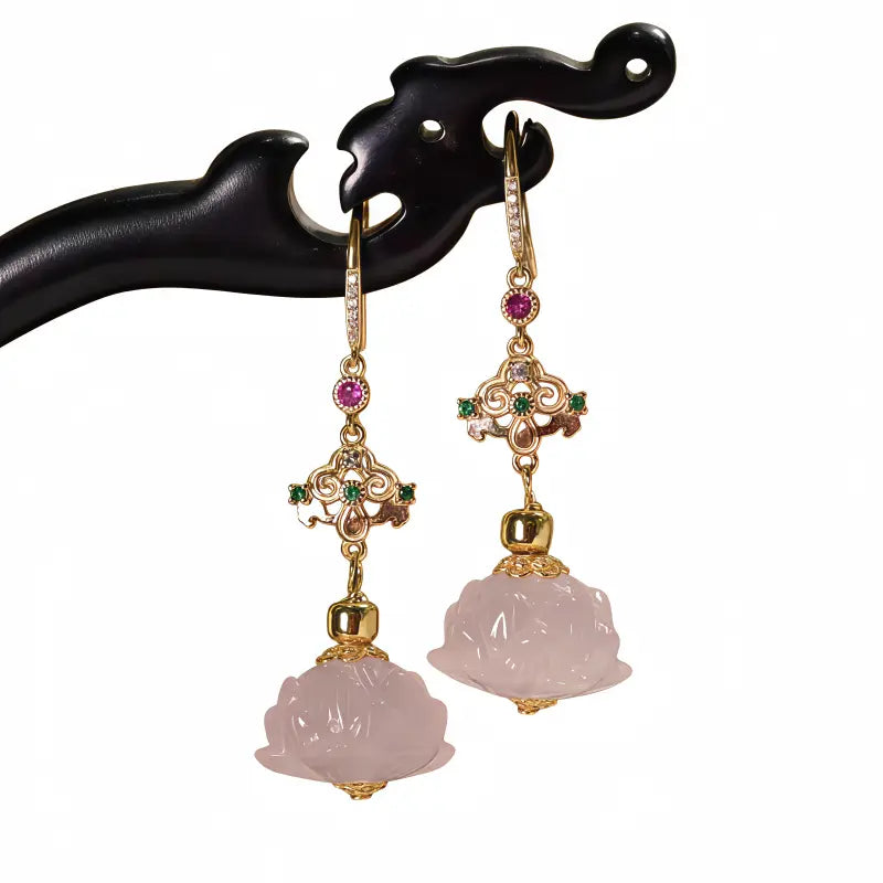 Clementia Agape Natural Crystal Earrings