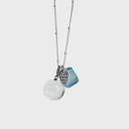 Collier Quartz clair et Aigue-marine – Purifier l'esprit, dire la vérité, attirer le calme