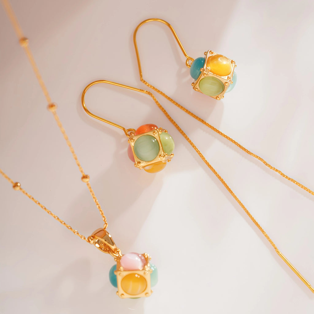Collier Sakura en jade Hetian
