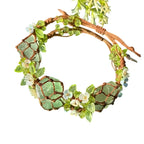 Bracelet tressé floral fait main