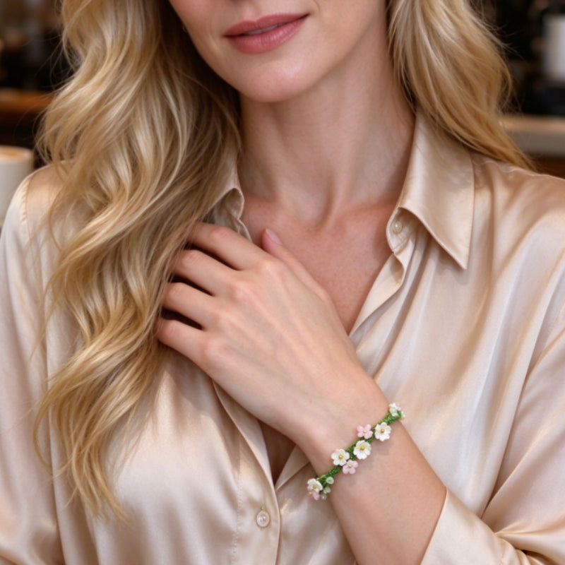Woven Wreath Fresh Style Bracelet - For Sweet Daily Look