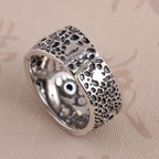 Bague en améthyste naturelle irrégulière – Calme l'esprit, approfondit l'intuition, attire la paix