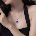 Collier en cristal naturel Violet Hush