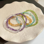 Dopamine‑Colored Crystal Stackable Bracelet - Boost Energy & Lift Mood
