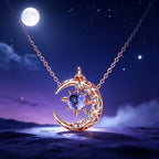 Moon & Star Necklace - Eternal Gentle Love Symbol