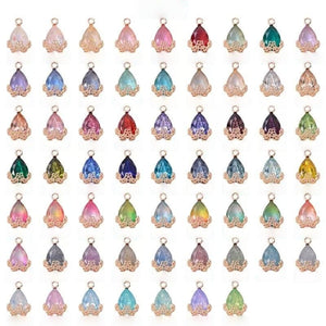 20pcs Diamond Droplets-Golden Base