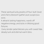 Pink Lucky Clover Necklace