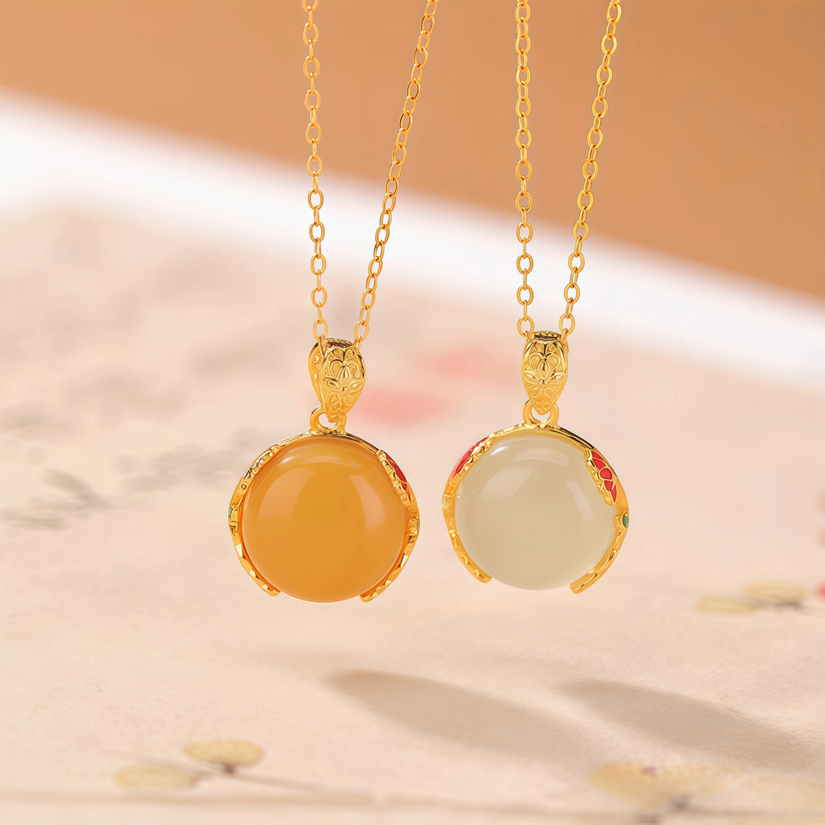Minimalist Natural Hetian Jade Pendant Necklace - Peace & Perfection