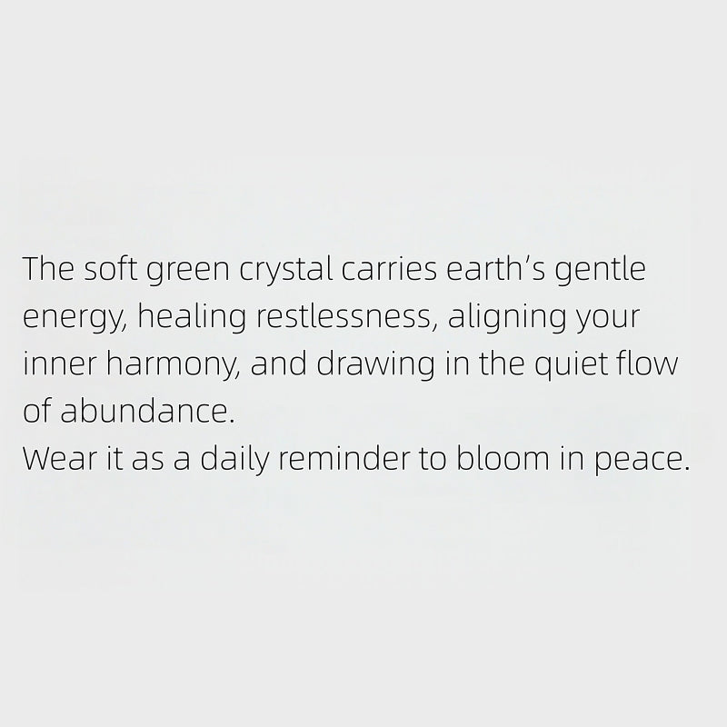 Verdant Aura Natural Crystal  Earrings