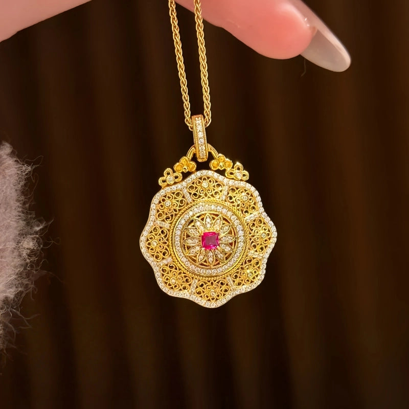 Collier Lotus Cœur pour Bénédictions