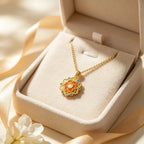 Collier ras-du-cou « Lian Huang » Lotus oriental – Bijoux de style chinois