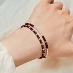 Collier en cristal naturel couronne vintage