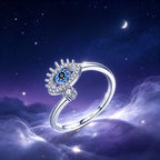 Silver/Golden Evil Eye Ring – Spiritual Shield for Daily Energy