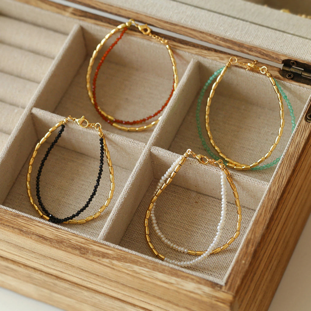 Collier en cristal naturel couronne vintage