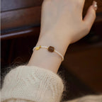 Collier en cristal naturel couronne vintage