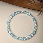 Bracelet en aigue-marine naturelle « Le courage du marin »