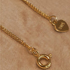 Collier en pierre naturelle Œil de tigre, chaîne pour femme vintage style Maillard