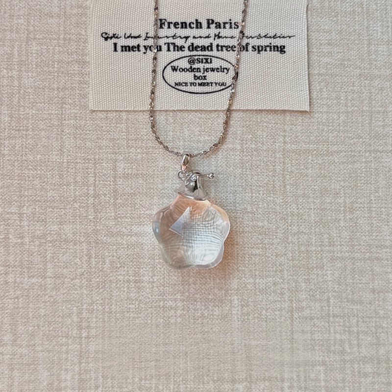 AA Clear Quartz Chubby Star Necklace – Purify Aura, Manifest Wishes