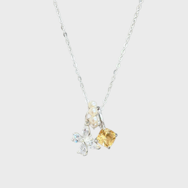 Butterfly Natural Citrine Necklace - Attracts Steady Wealth & Boosts Career