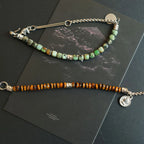 Collier en cristal naturel couronne vintage