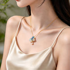 Hetian Jade Gourd & Cloud Necklace - Symbolizing Good Fortune And Peace