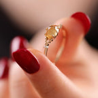 Natural Citrine Ring - Strengthens Money-Magnet Aura