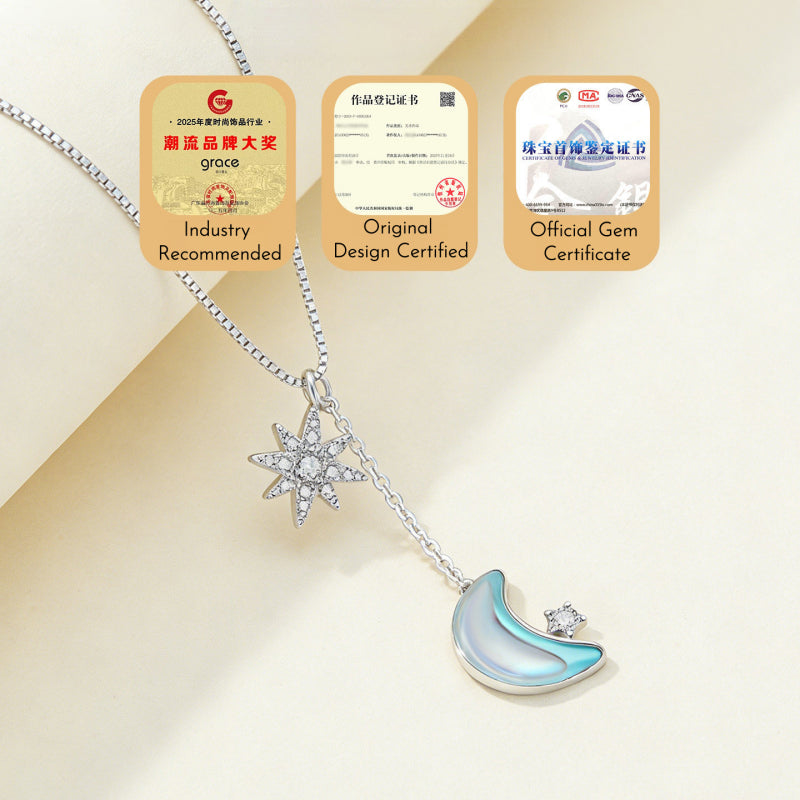 Twilight Shine Moon & Star Necklace