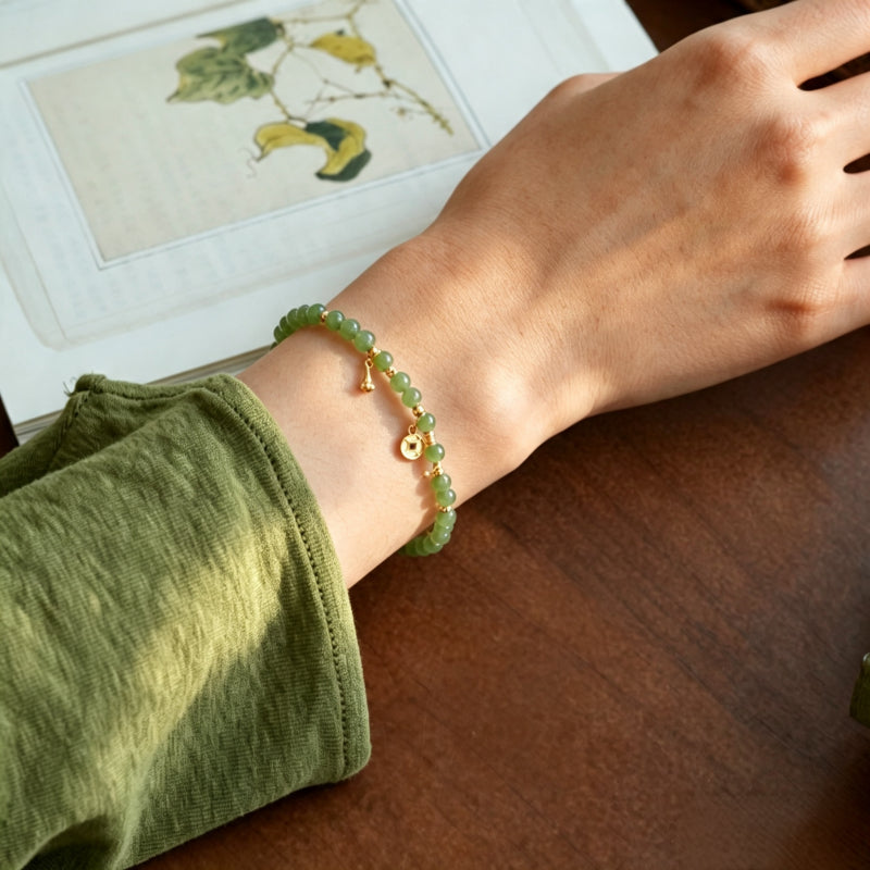 Natural Hetian Jade Bracelet - Warm Energy Natural Jade