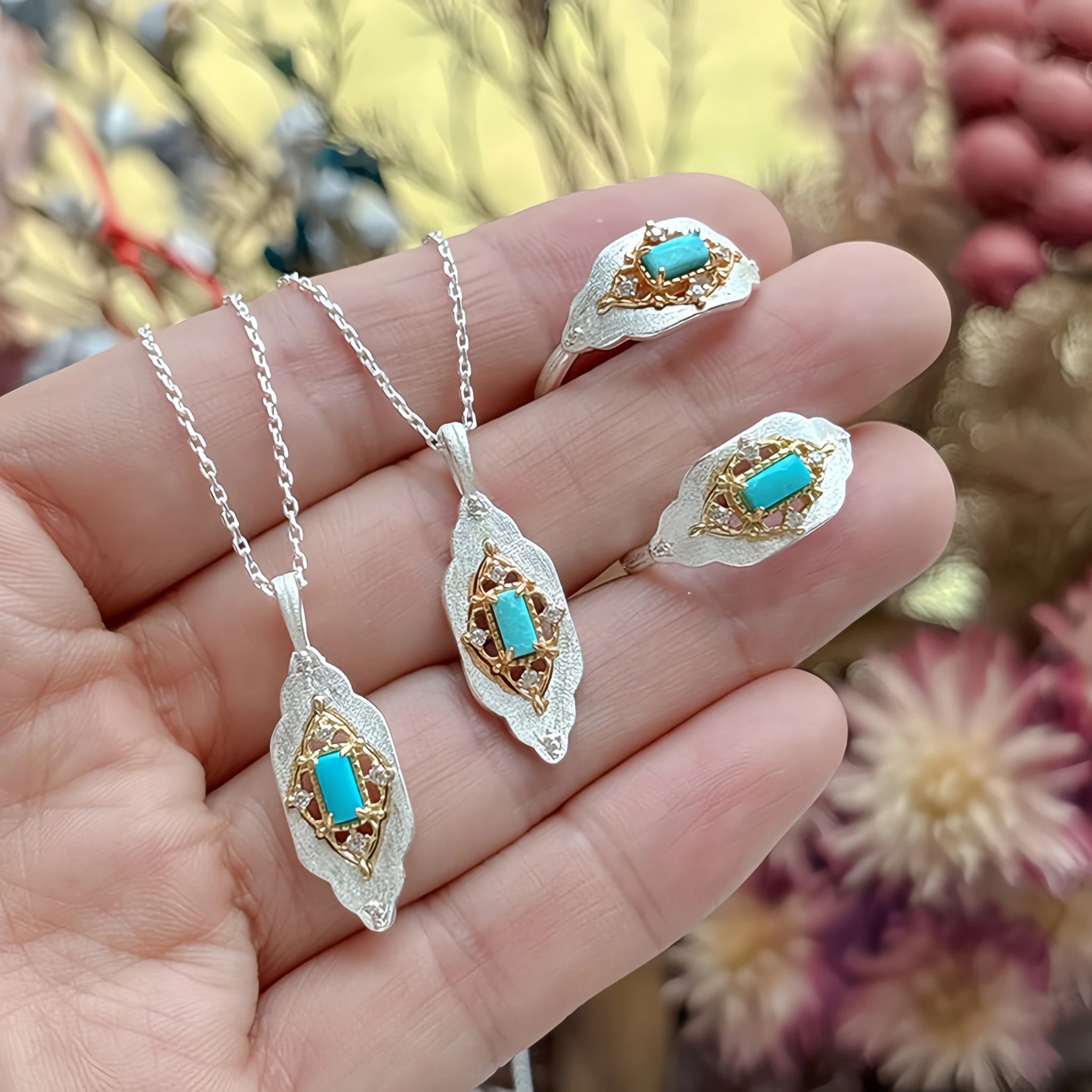 Collier Sakura en jade Hetian