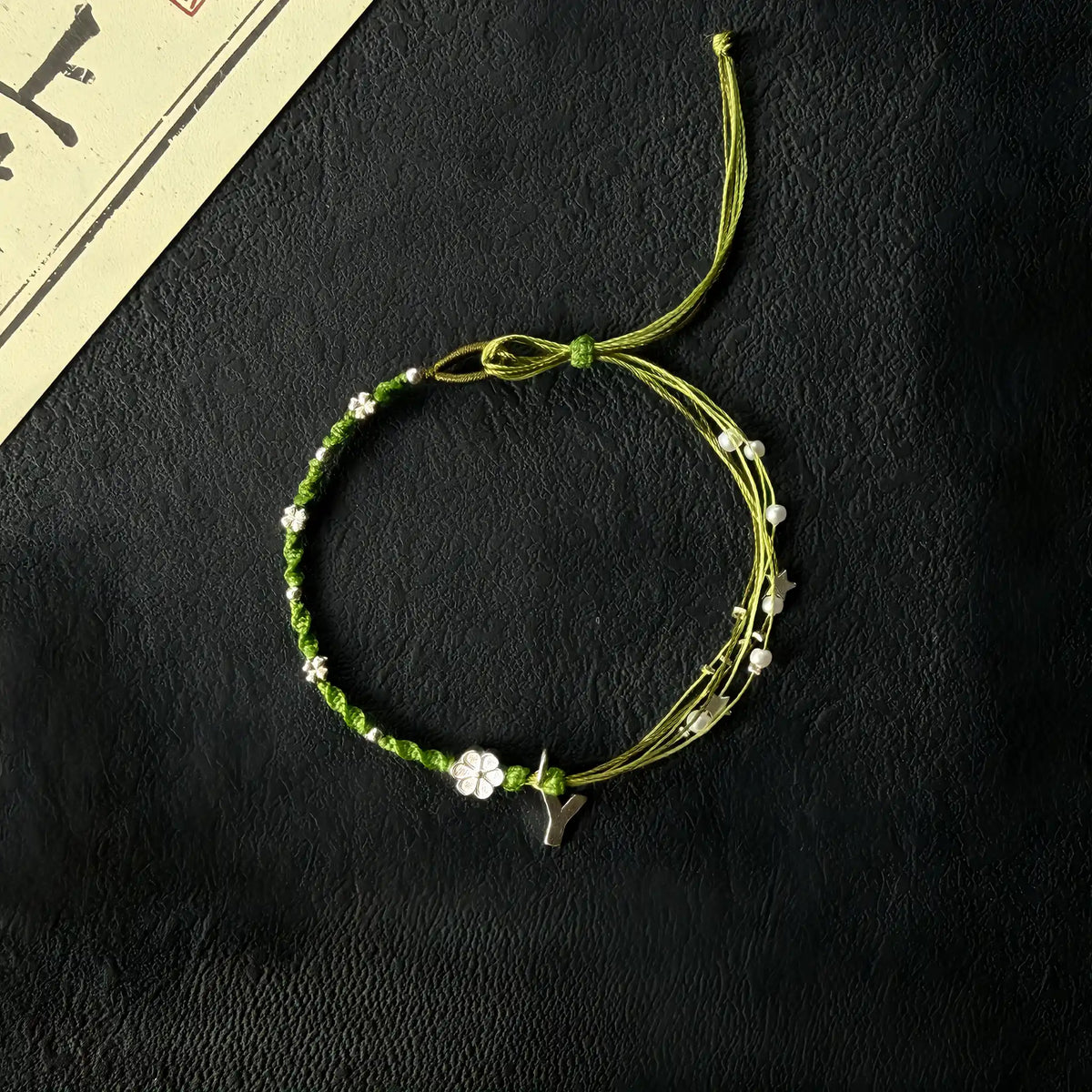 Star & Petal Adjustable Pull Hand-Woven Bracelet - Gentle Daily Styling