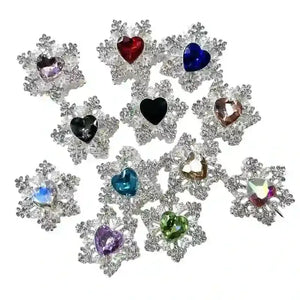 10pcs Snowflakes Penbeads