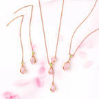 Collier en cristal de quartz clair Pendentif facetté irrégulier