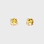 Boucles d'oreilles citrine taille « feu d'artifice » – Attirent richesse et carrière, énergie super étincelante