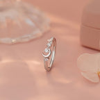 Bague Étoile Lune – Portez Votre Fortune Sous le Ciel