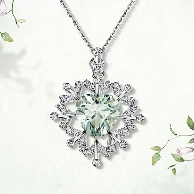 Ethereal Frost Natural Crystal Necklace — Boost Prosperity & New Opportunities