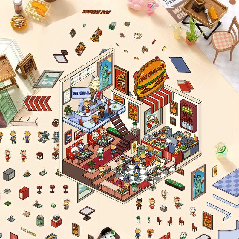 🎉🎉3D Scene Stickers-$10 free shipping  free tweezers🎉🎉